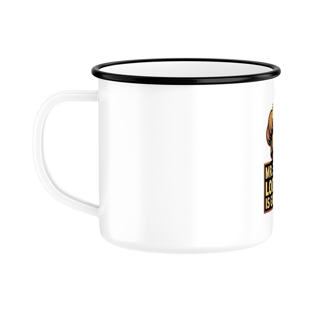 Mr. Good Lookin’ is Grillin’ – Emaille Tasse | Mug | Meatware