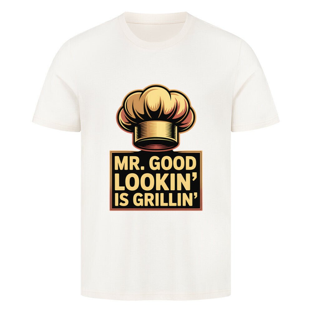 Mr.Good Lookin is Grillin - HigherBlanks Premium T-Shirt | T-Shirt | Meatware