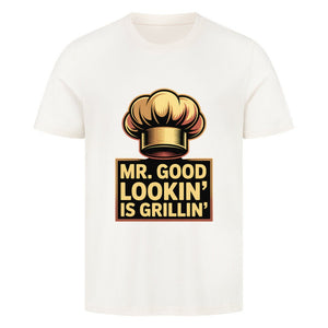 Mr.Good Lookin is Grillin - HigherBlanks Premium T-Shirt | T-Shirt | Meatware