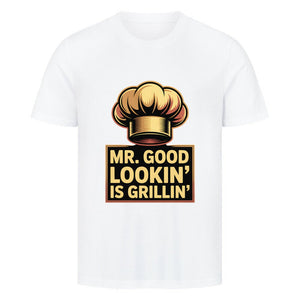 Mr.Good Lookin is Grillin - HigherBlanks Premium T-Shirt | T-Shirt | Meatware