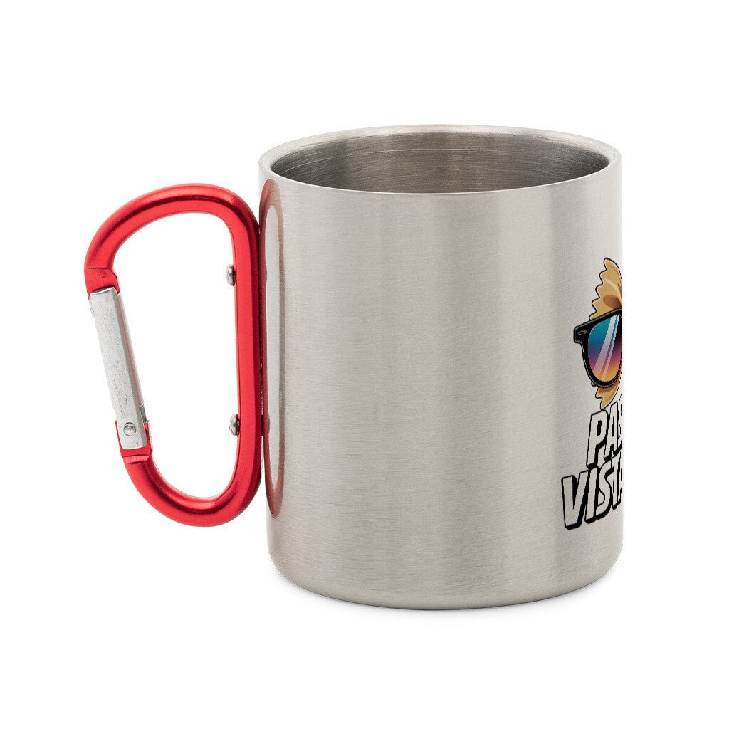 Pasta La Vista, Baby - Edelstahl - Tasse mit Karabiner | Mug | Meatware