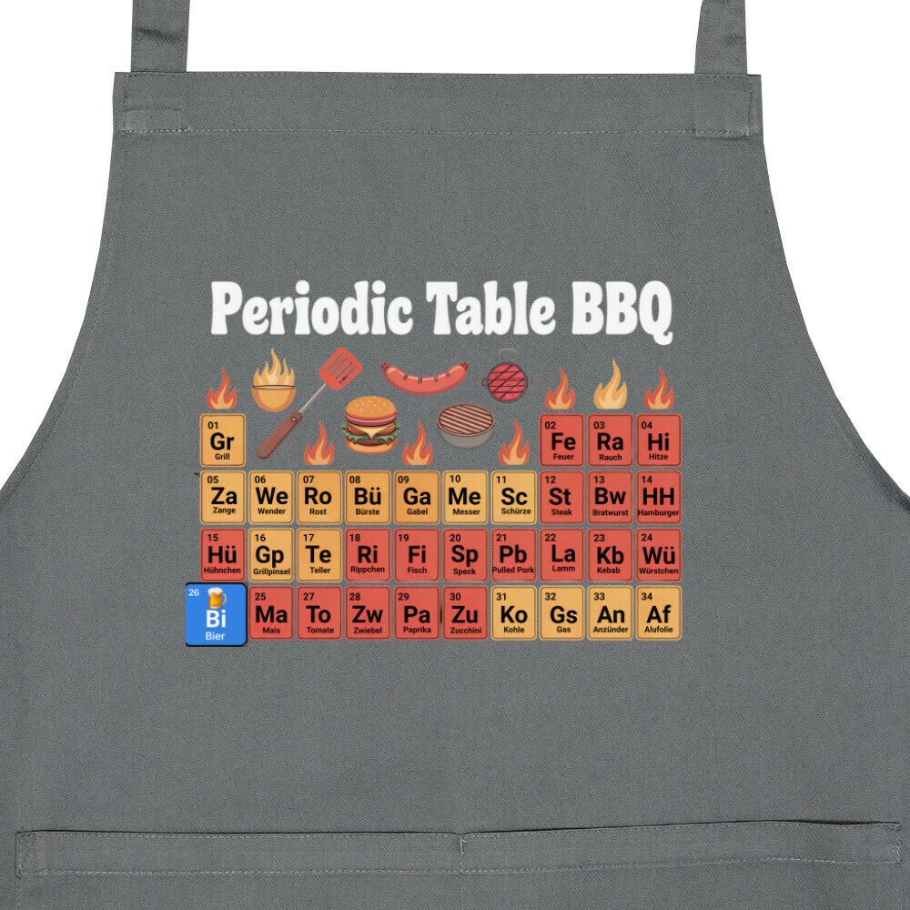 Periodentabelle des Grillens - Grillschürze | Apron | Meatware