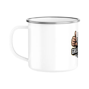 So sieht ein Grillmeister aus - Emaille Tasse | Mug | Meatware