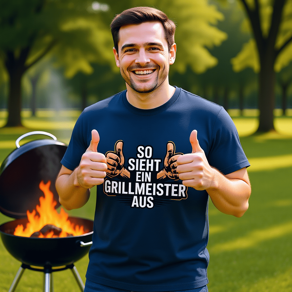 So sieht ein Grillmeister aus - HigherBlanks Premium T-Shirt | T-Shirt | Meatware