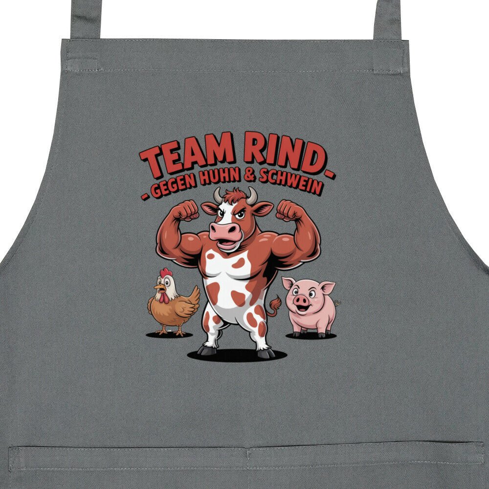 Team Rind - Gegen Huhn & Schwein - Grillschürze | Apron | Meatware