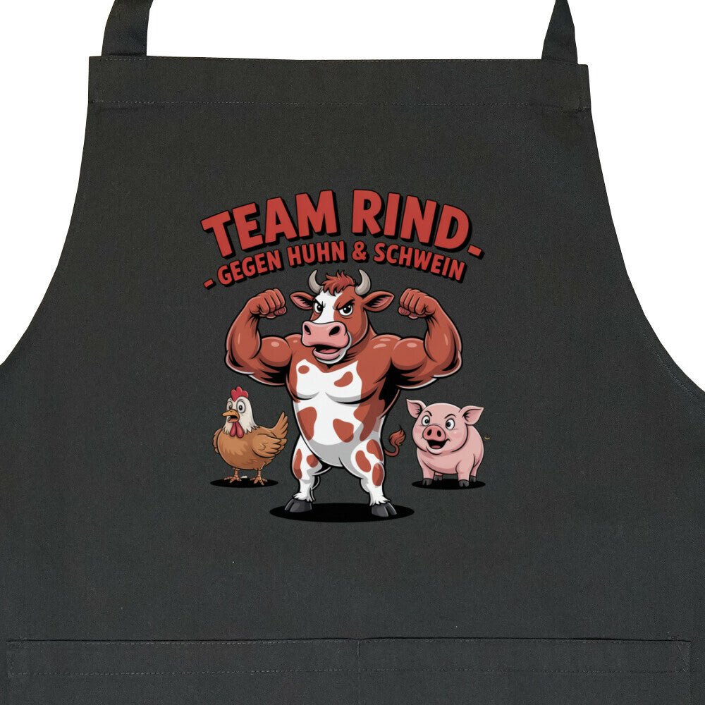 Team Rind - Gegen Huhn & Schwein - Grillschürze | Apron | Meatware