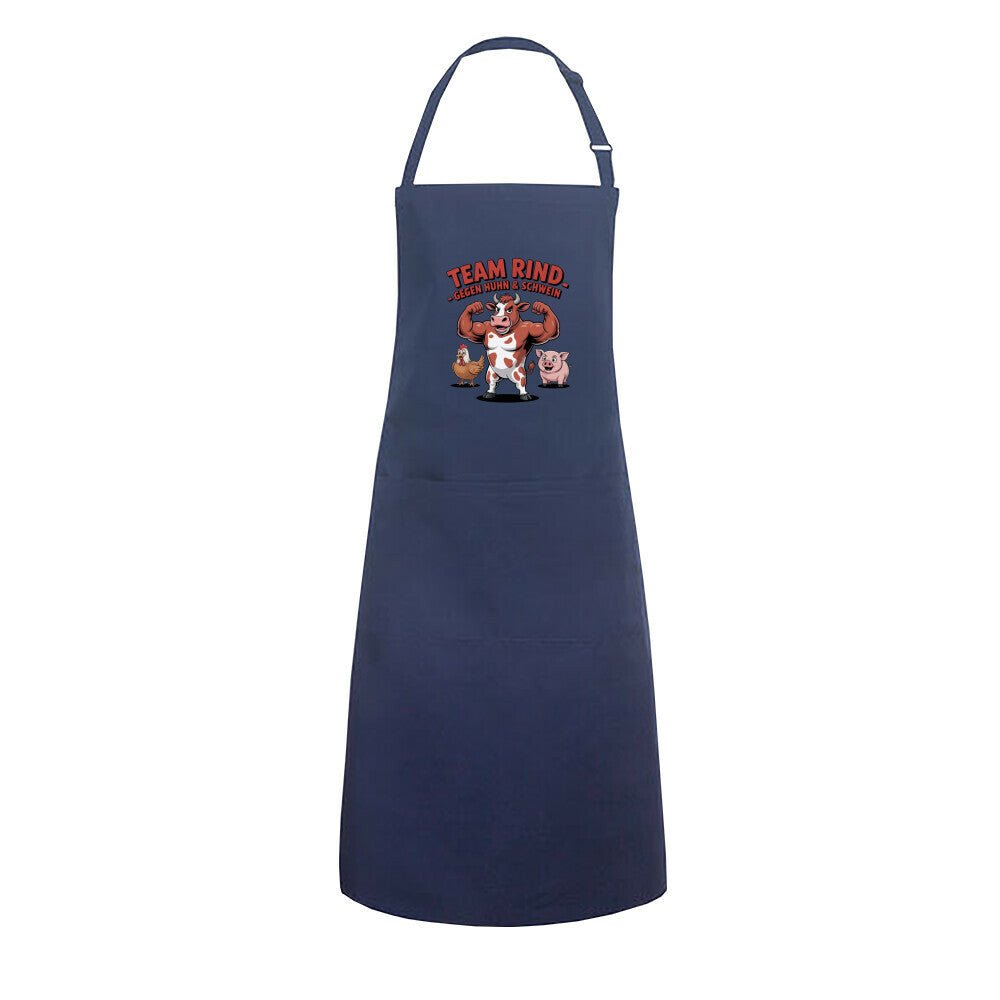 Team Rind - Gegen Huhn & Schwein - Grillschürze | Apron | Meatware