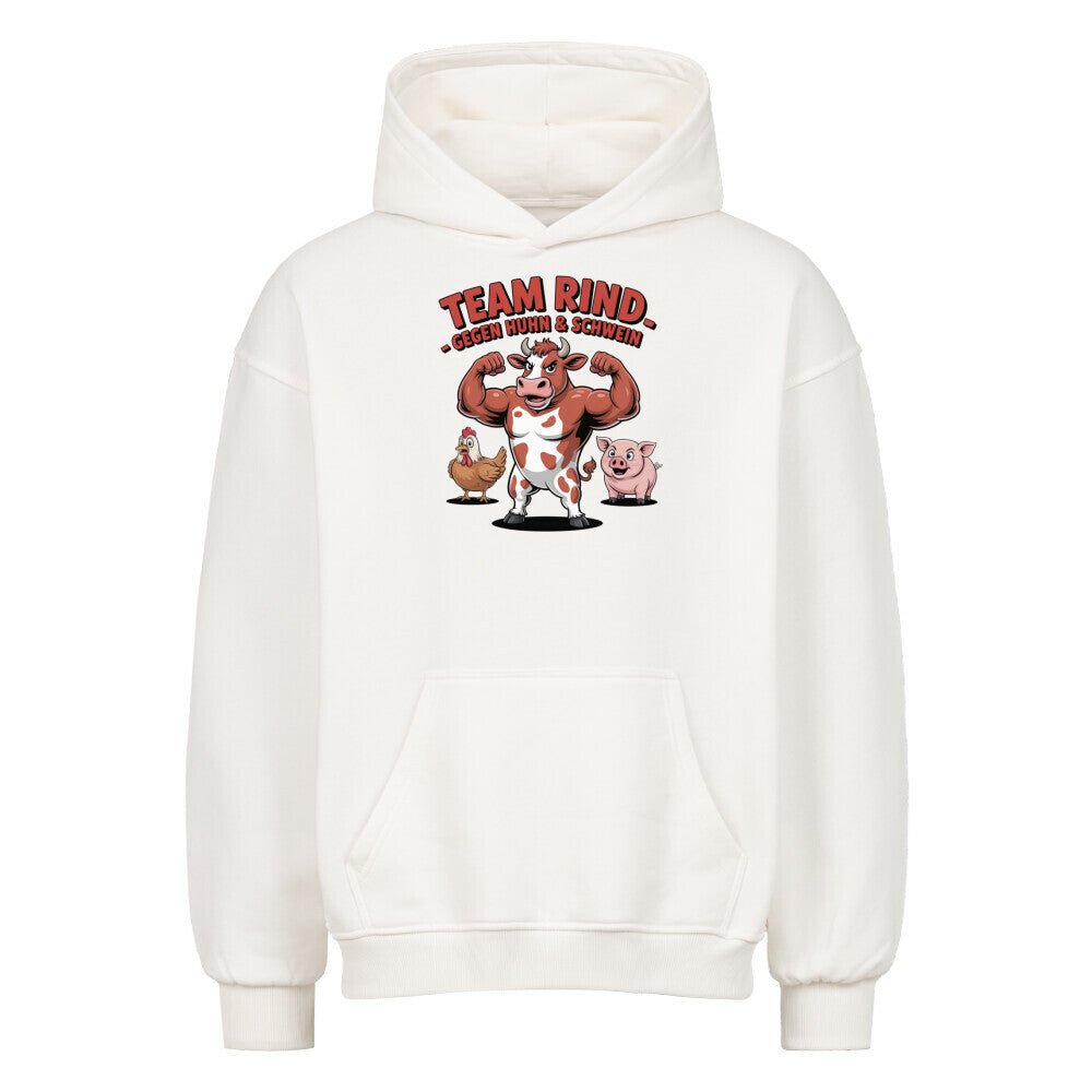 Team Rind - Gegen Huhn & Schwein - VACANCY Oversized Hoodie | Hoodie | Meatware