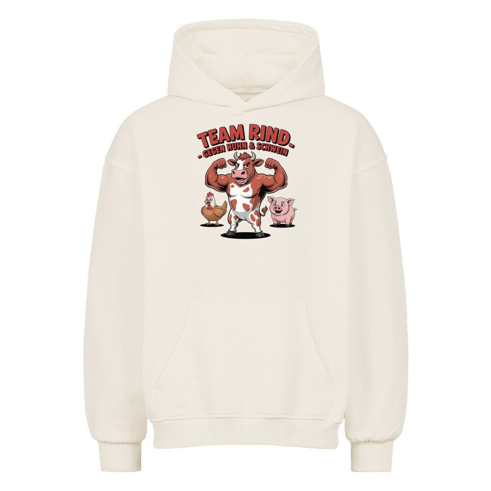 Team Rind - Gegen Huhn & Schwein - VACANCY Oversized Hoodie | Hoodie | Meatware