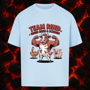 Team Rind - Gegen Huhn & Schwein - VACANCY Oversized Shirt | T-Shirt | Meatware