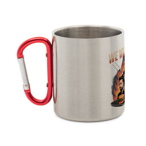 We will grill you - Edelstahl - Tasse mit Karabiner | Mug | Meatware