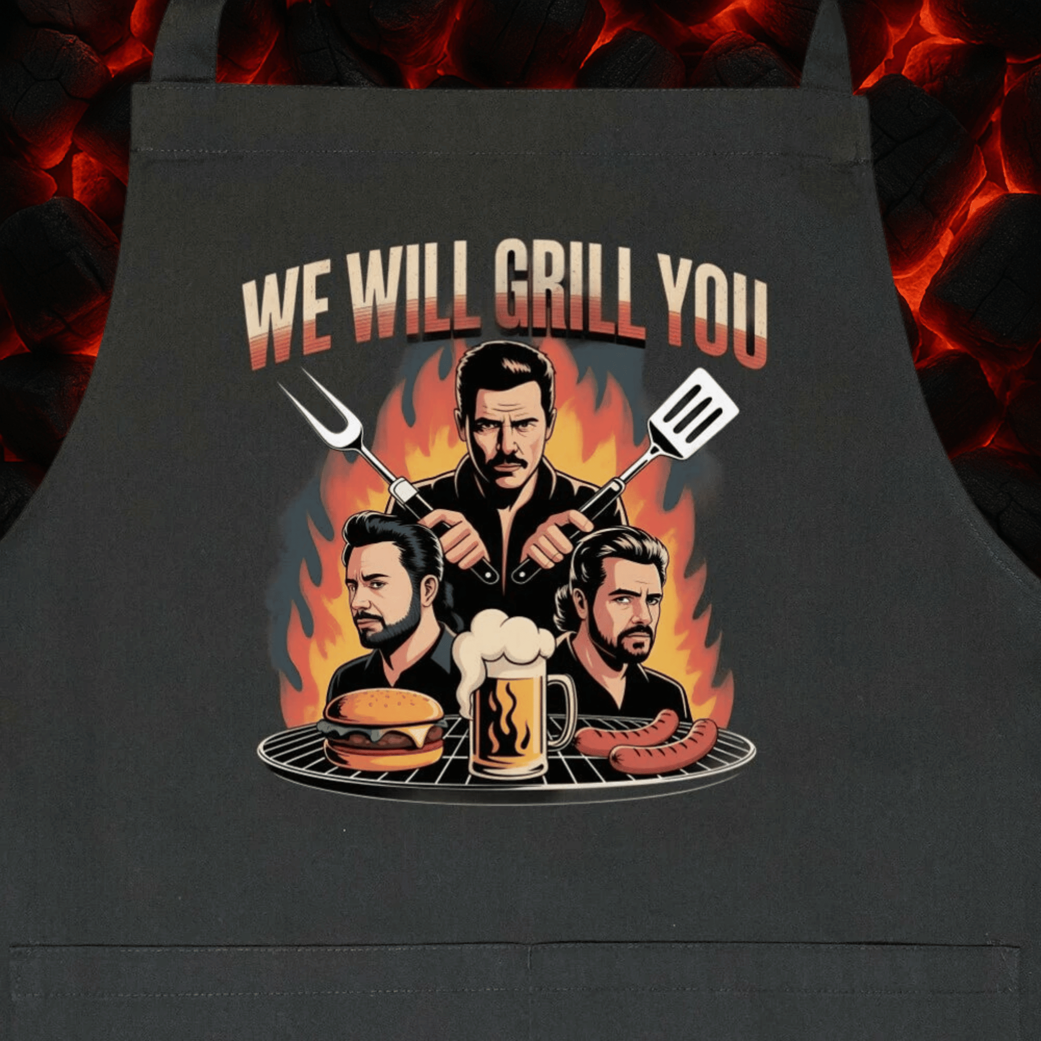 We will grill you - Grillschürze | Apron | Meatware