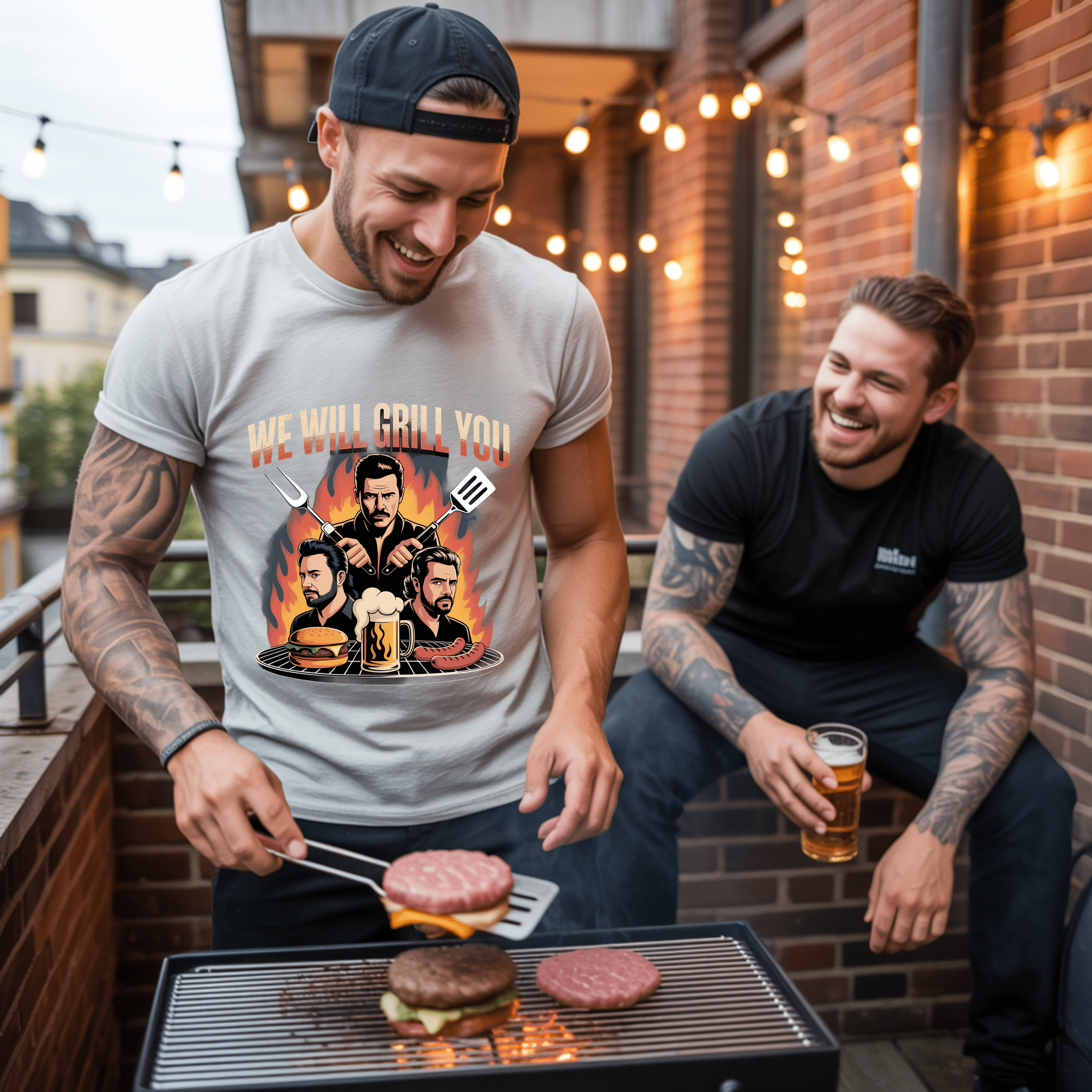 We will grill you - HigherBlanks Premium T-Shirt | T-Shirt | Meatware