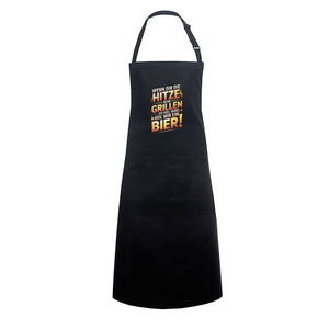 Wenn dir die Hitze beim Grillen zu viel wird, hol mir ein Bier! - Grillschürze | Apron | Meatware