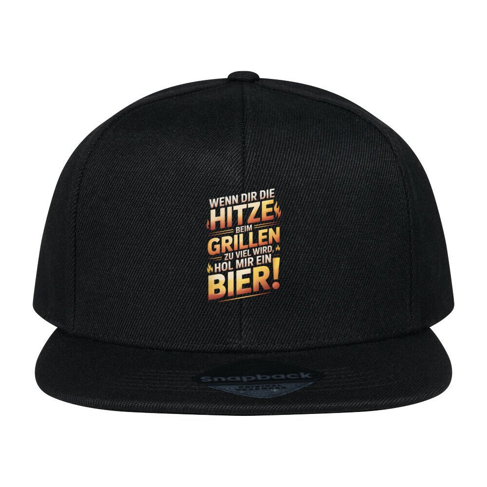 Wenn dir die Hitze beim Grillen zu viel wird, hol mir ein Bier! - Snapback Cap | Cap | Meatware