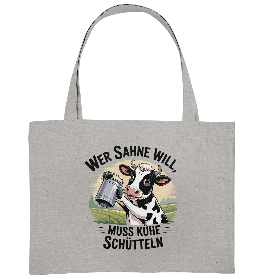 Wer Sahne will, muss Kühe schütteln - Organic Shopping - Bag | Taschen | Meatware