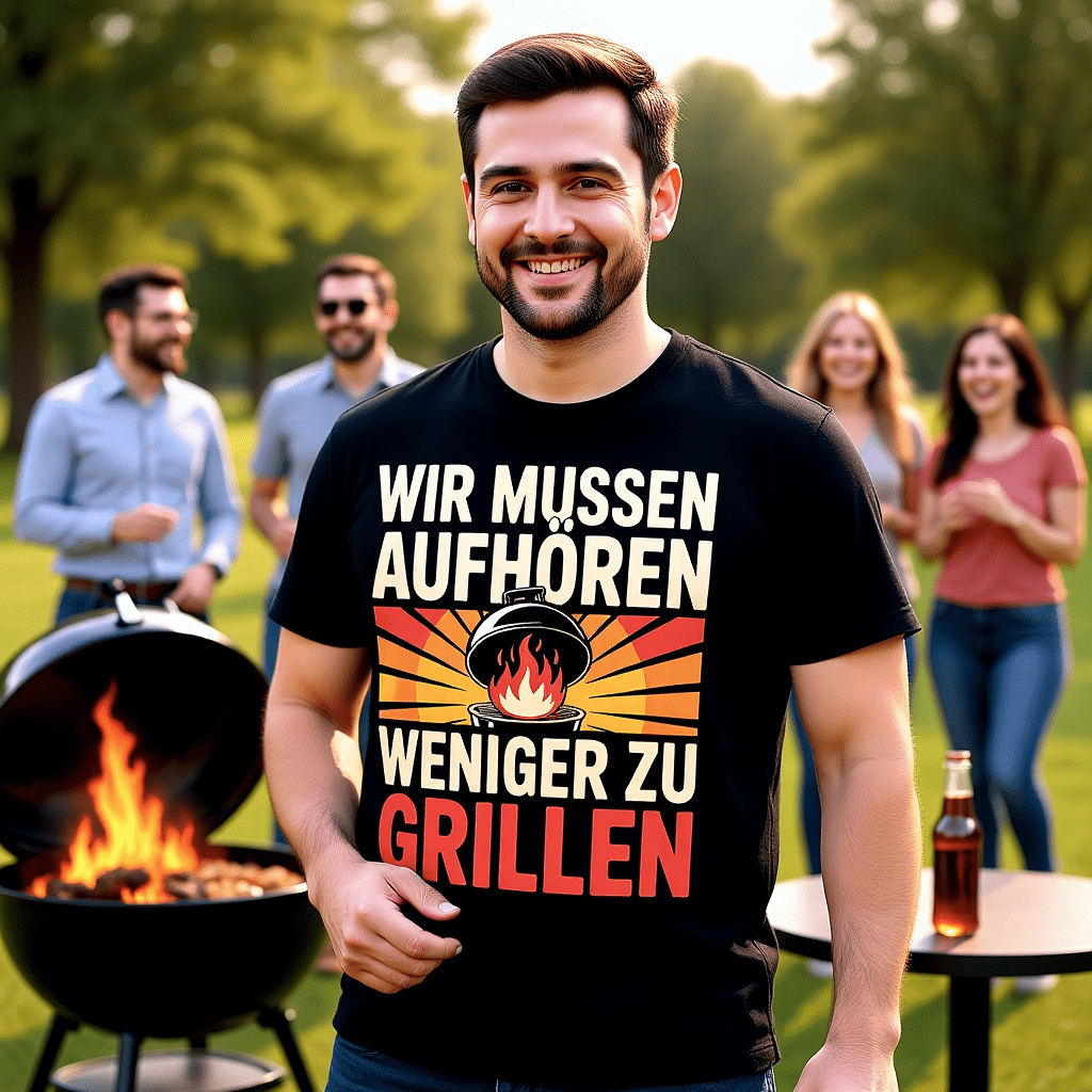 Wir müssen aufhören weniger zu grillen - HigherBlanks Premium T-Shirt | T-Shirt | Meatware