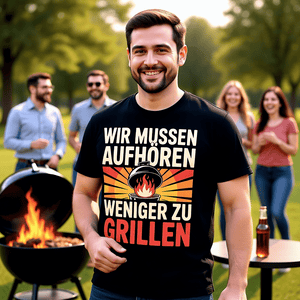 Wir müssen aufhören weniger zu grillen - HigherBlanks Premium T-Shirt | T-Shirt | Meatware
