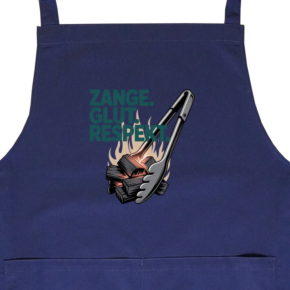 Zange. Glut. Respekt. - Grillschürze | Apron | Meatware