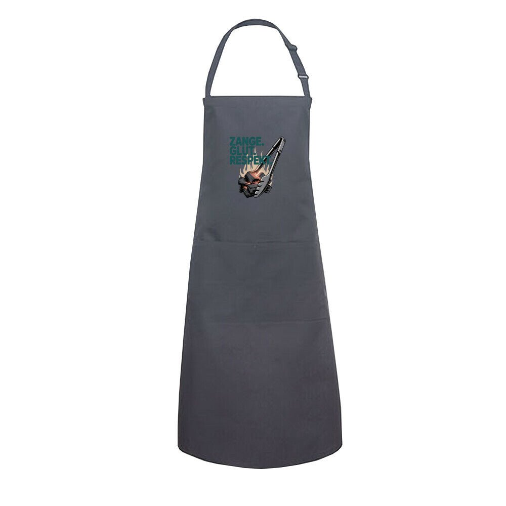 Zange. Glut. Respekt. - Grillschürze | Apron | Meatware
