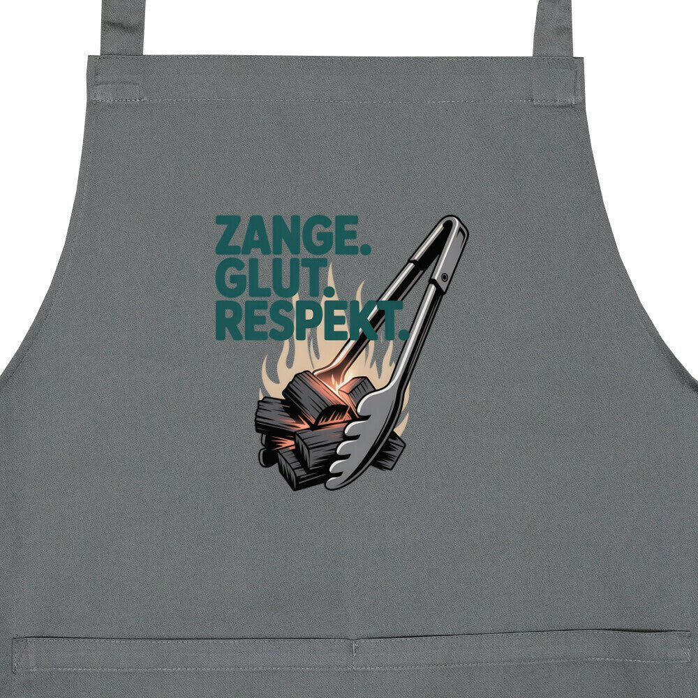 Zange. Glut. Respekt. - Grillschürze | Apron | Meatware