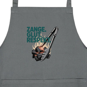 Zange. Glut. Respekt. - Grillschürze | Apron | Meatware