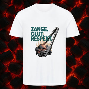 Zange. Glut. Respekt. - HigherBlanks Premium T-Shirt | T-Shirt | Meatware