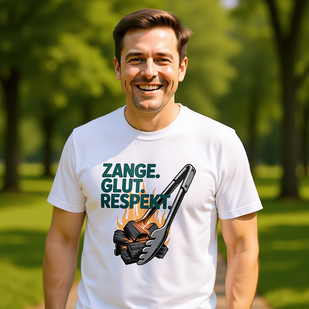 Zange. Glut. Respekt. - HigherBlanks Premium T-Shirt | T-Shirt | Meatware